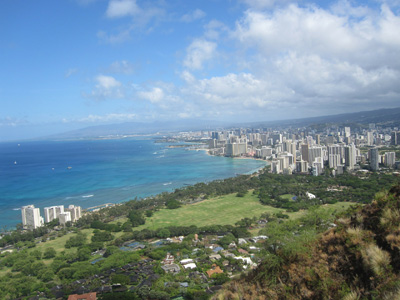 View of Honolulu from Diamond Head