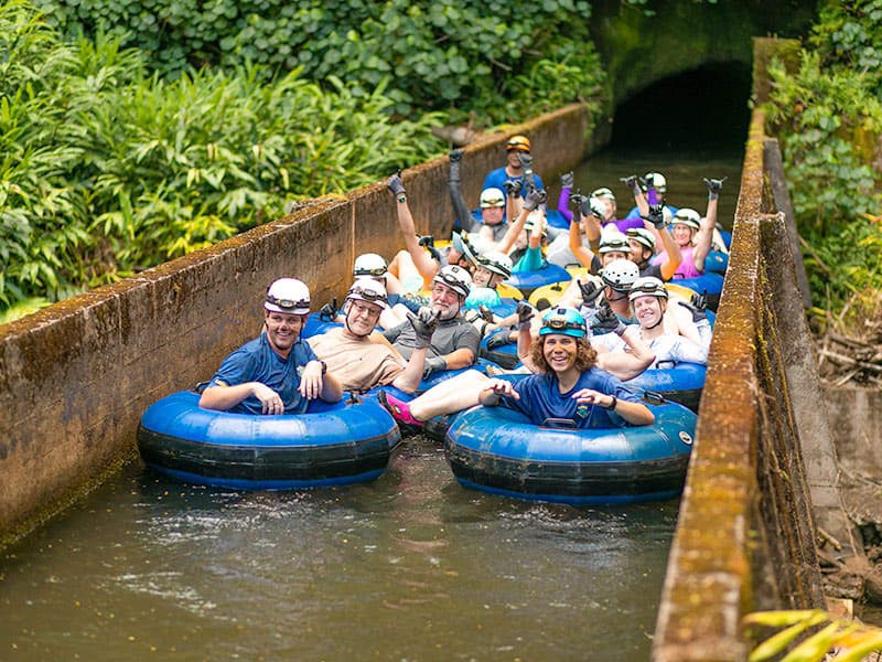 Kauai Mountain Tubing Adventure Tour Vacation Hawaiian Islands